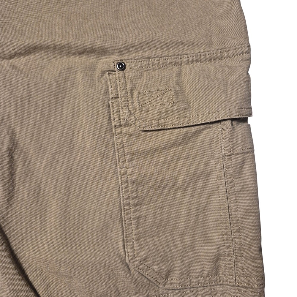 Duluth Trading Flex Fire Hose Cargo Shorts Mens 44 Khaki Utility Work - Picture 2 of 11
